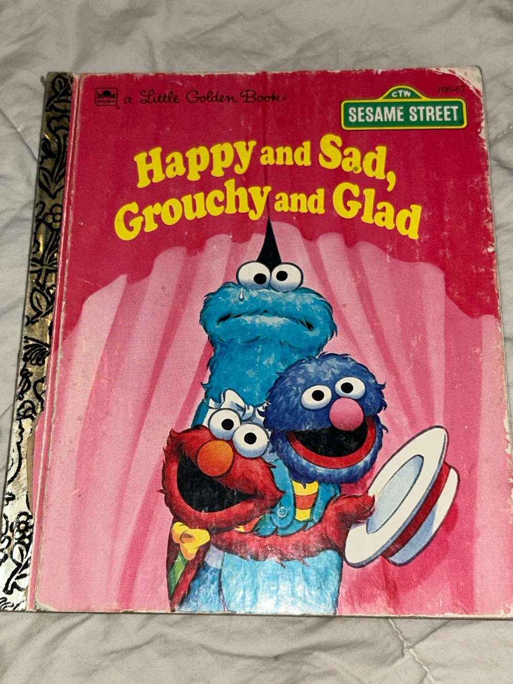 Little Golden Book: Happy And Sad, Grouchy And Glad, Sesame Street, 1992